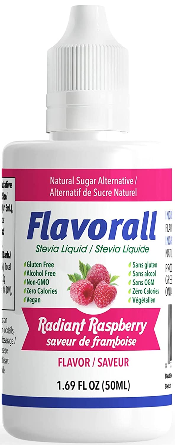 Flavorall Liquid Flavoured Stevia Radiant Raspberry / 50ml