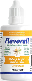 Flavorall Liquid Flavoured Stevia - Valliant Vanilla 50ml - Sweetener