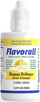 Flavorall Liquid Flavoured Stevia - Banana Brilliance 50ml - Sweetener