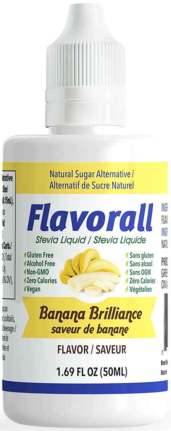 Flavorall Liquid Flavoured Stevia Banana Brilliance / 50ml