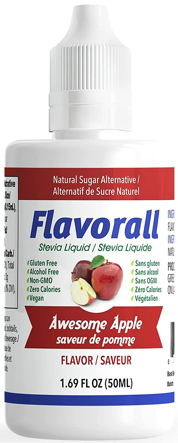 Flavorall Liquid Flavoured Stevia Awesome Apple / 50ml