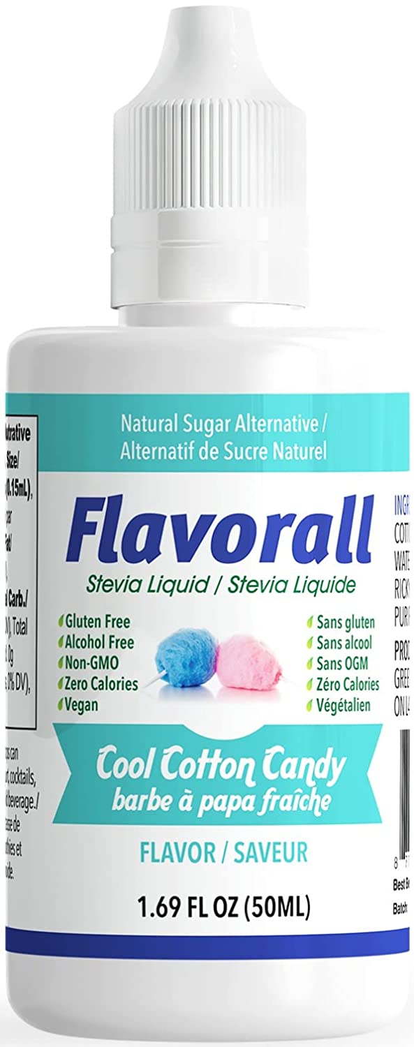 Flavorall Liquid Flavoured Stevia Cool Cotton Candy / 50ml