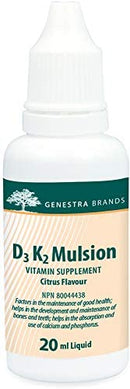 Genestra Brands D3 K2 Mulsion - 20mL - Vitamin D