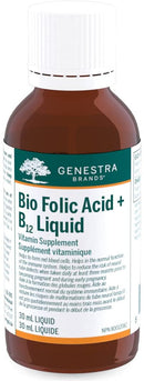 Genestra Brands Bio Folic Acid + B12 Liquid - 30mL - Vitamin B