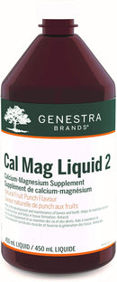 Genestra Brands Cal Mag Liquid 2 - Fruit Punch 450 mL - Calcium