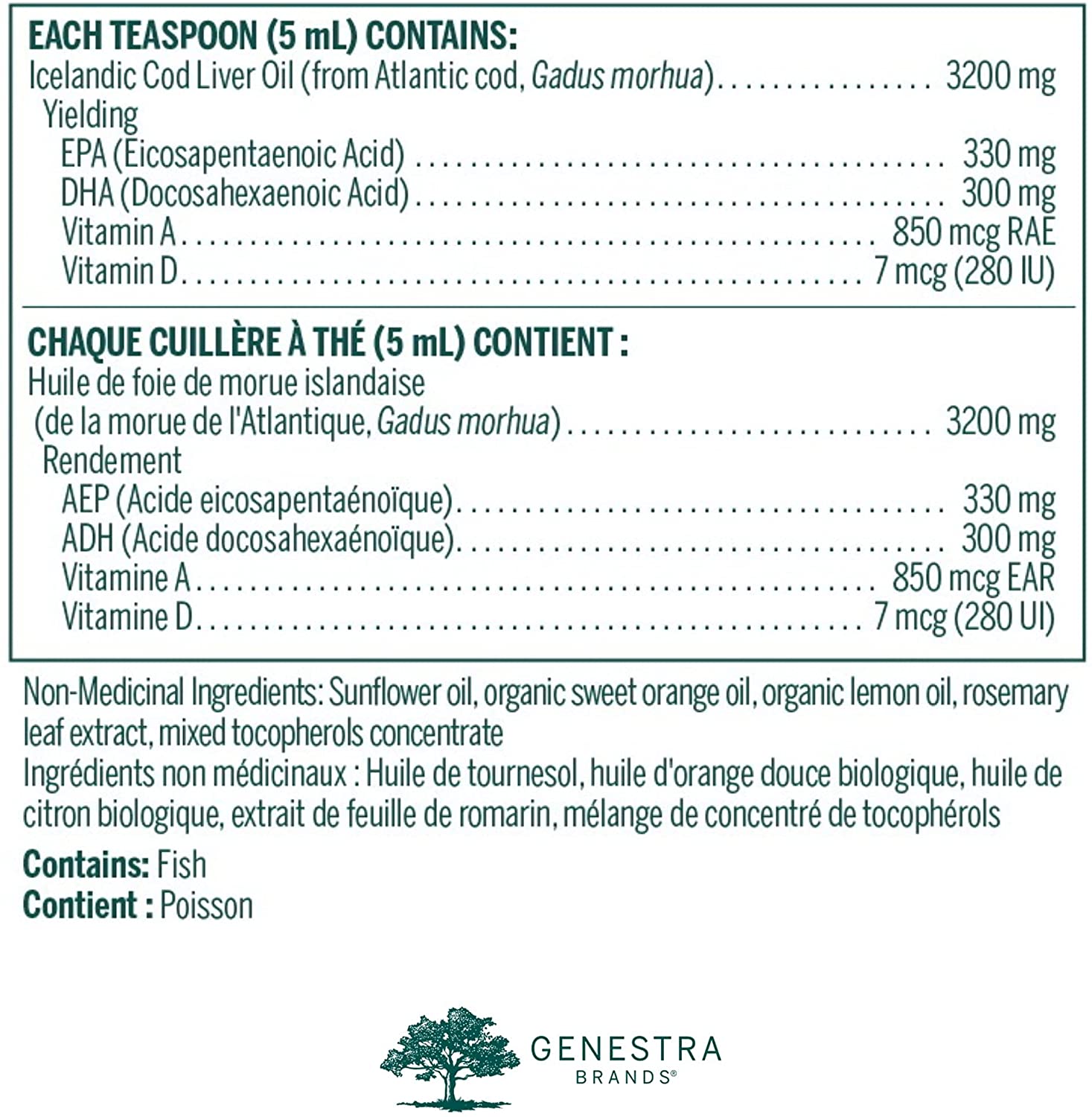 Genestra Brands Cod Liver Oil Forte - 300ml - Fatty Acids