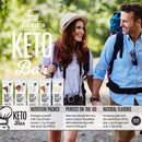 Genius Gourmet KETO Bars - Creamy Peanut Butter Chocolate - Bars