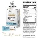 Genius Gourmet Keto Crispy Protein Treats - Vanilla Dream 10 Bars - Protein snacks