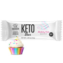 Genius Gourmet KETO Bars - Birthday Cake 12 Bars - Bars