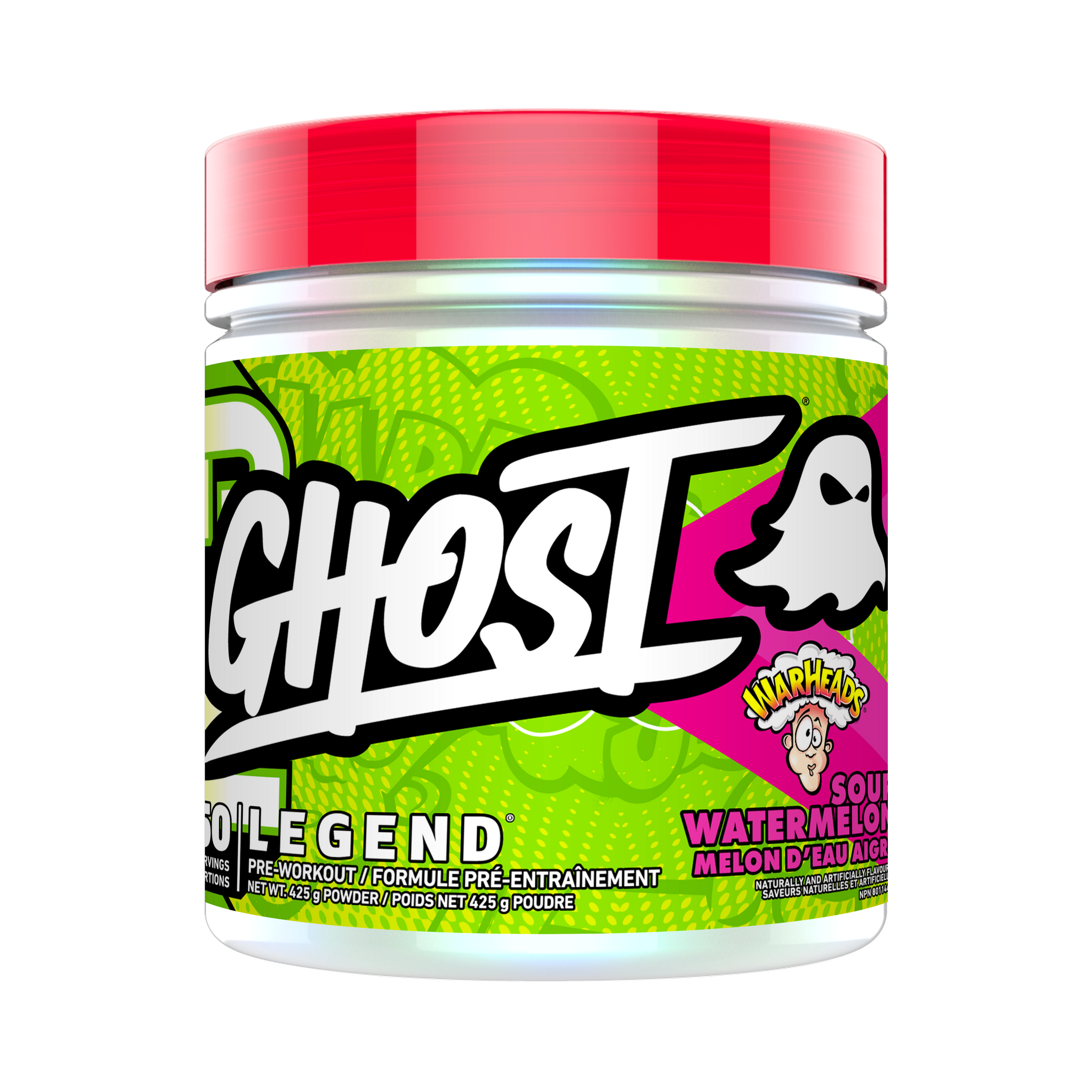 Ghost Legend Warheads Sour Watermelon / 50 Servings