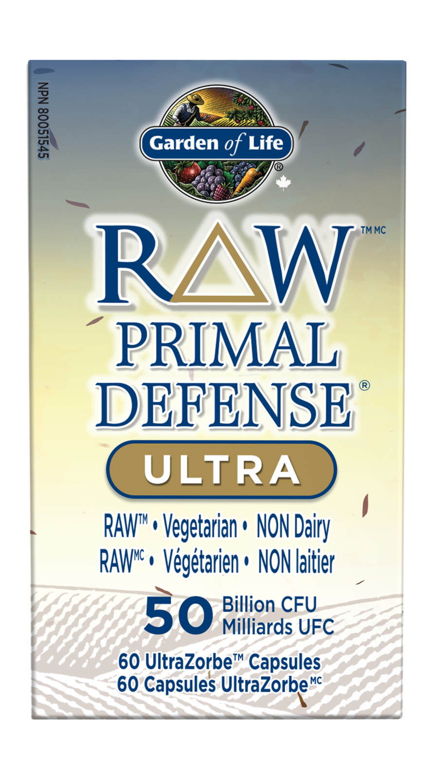 RAW Primal Defense Ultra 50-Billion 60 Caps / Original / g