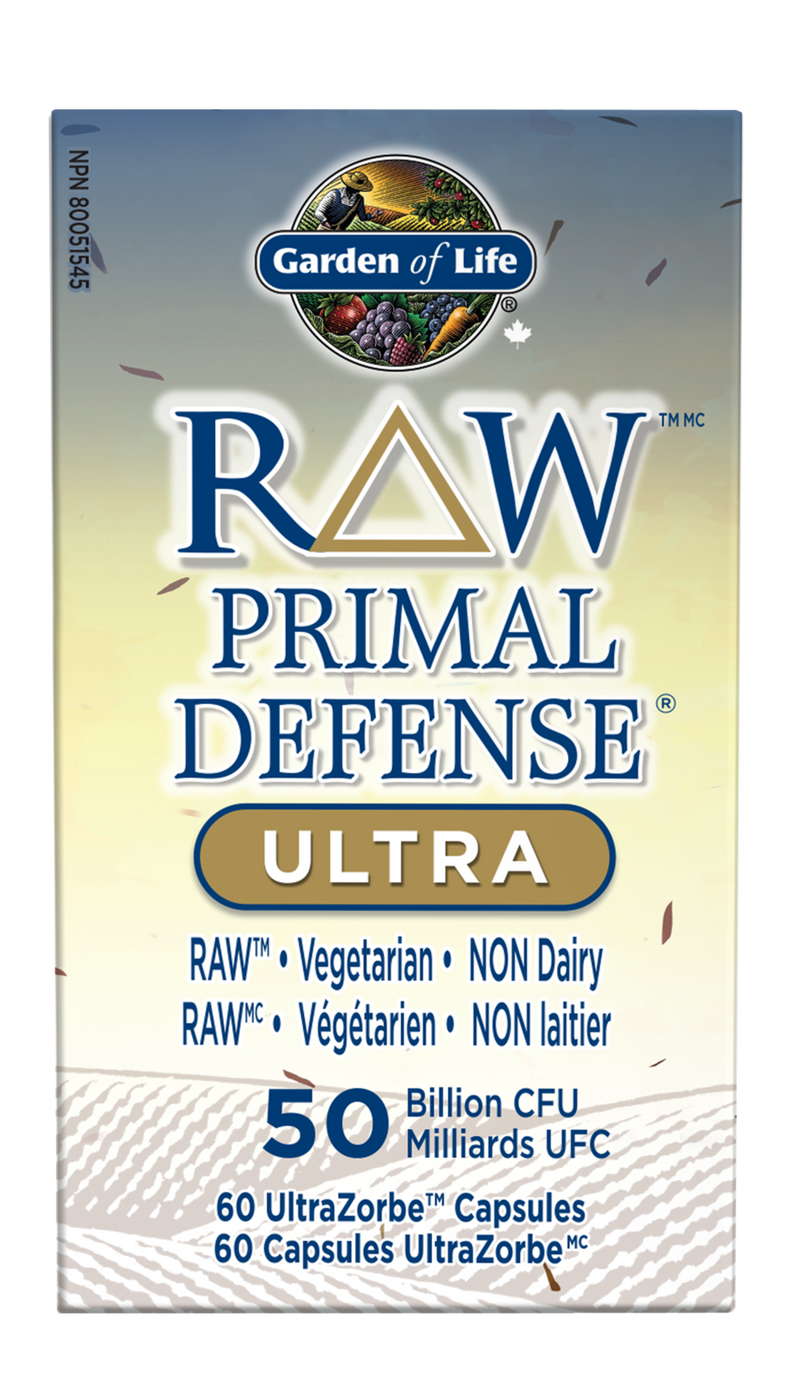 RAW Primal Defense Ultra 50-Billion 60 Caps / Original / g