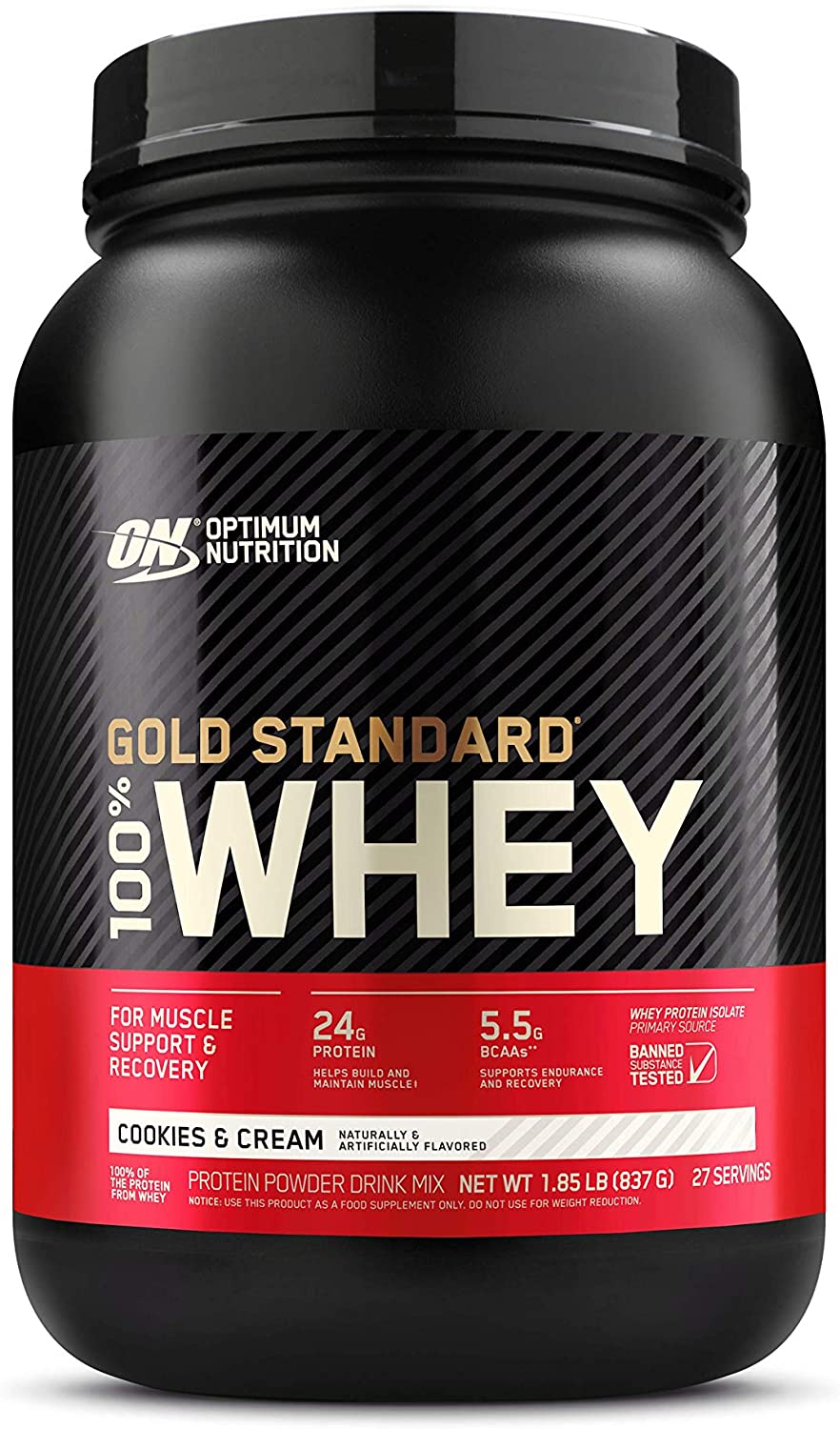 Optimum Nutrition Gold Standard 100% Whey Protein, 2lbs / Cookies and Cream, SNS Health, Sports Nutrition