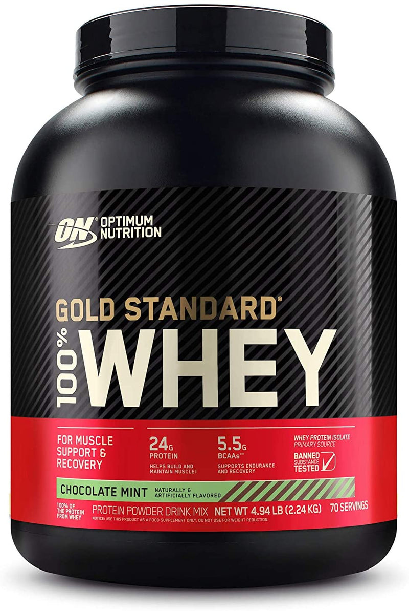Gold Standard 100% Whey 4.94lb, 2.24 kg / Chocolate Mint, SNS Health, Sports Nutrition