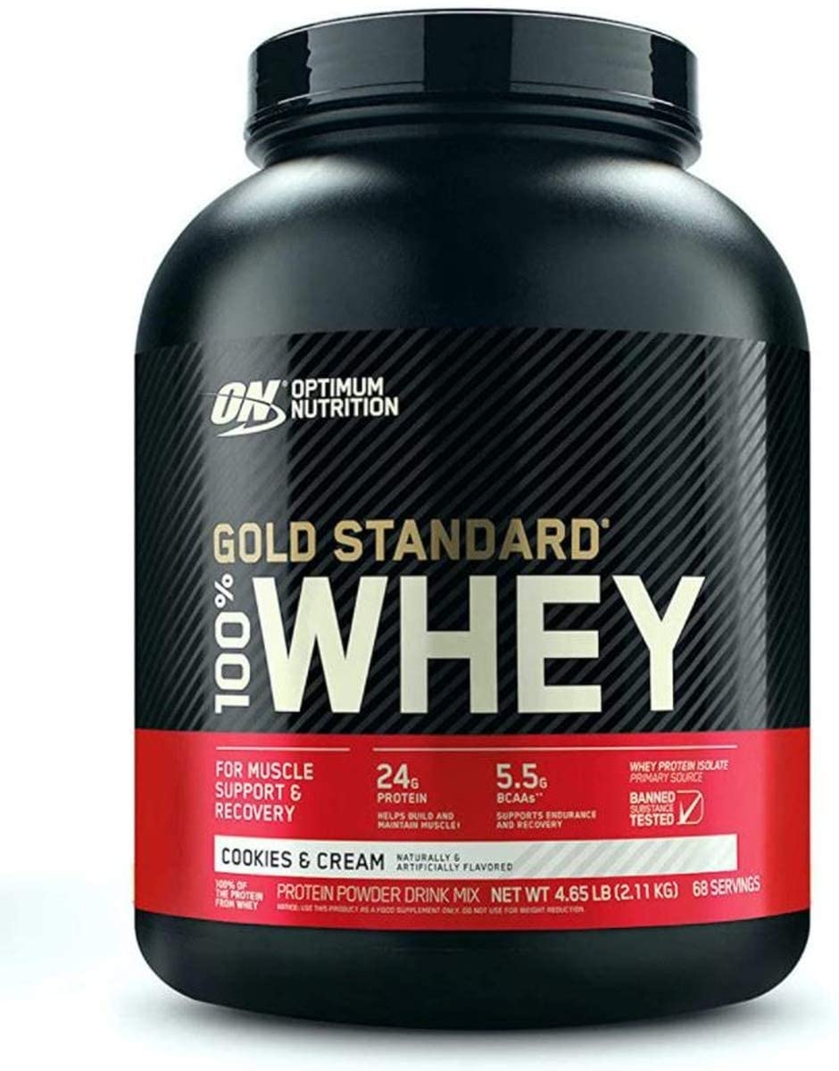 Gold Standard 100% Whey 4.65lb, 2.11 kg / Cookies & Cream, SNS Health, Sports Nutrition