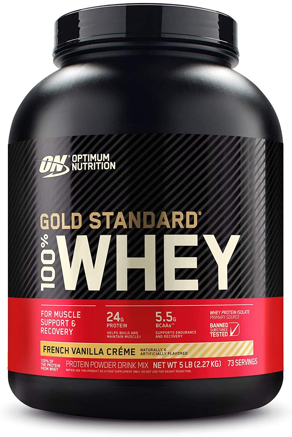 Gold Standard 100% Whey 5lb, 2.27 kg / French Vanilla Creme, SNS Health, Sports Nutrition