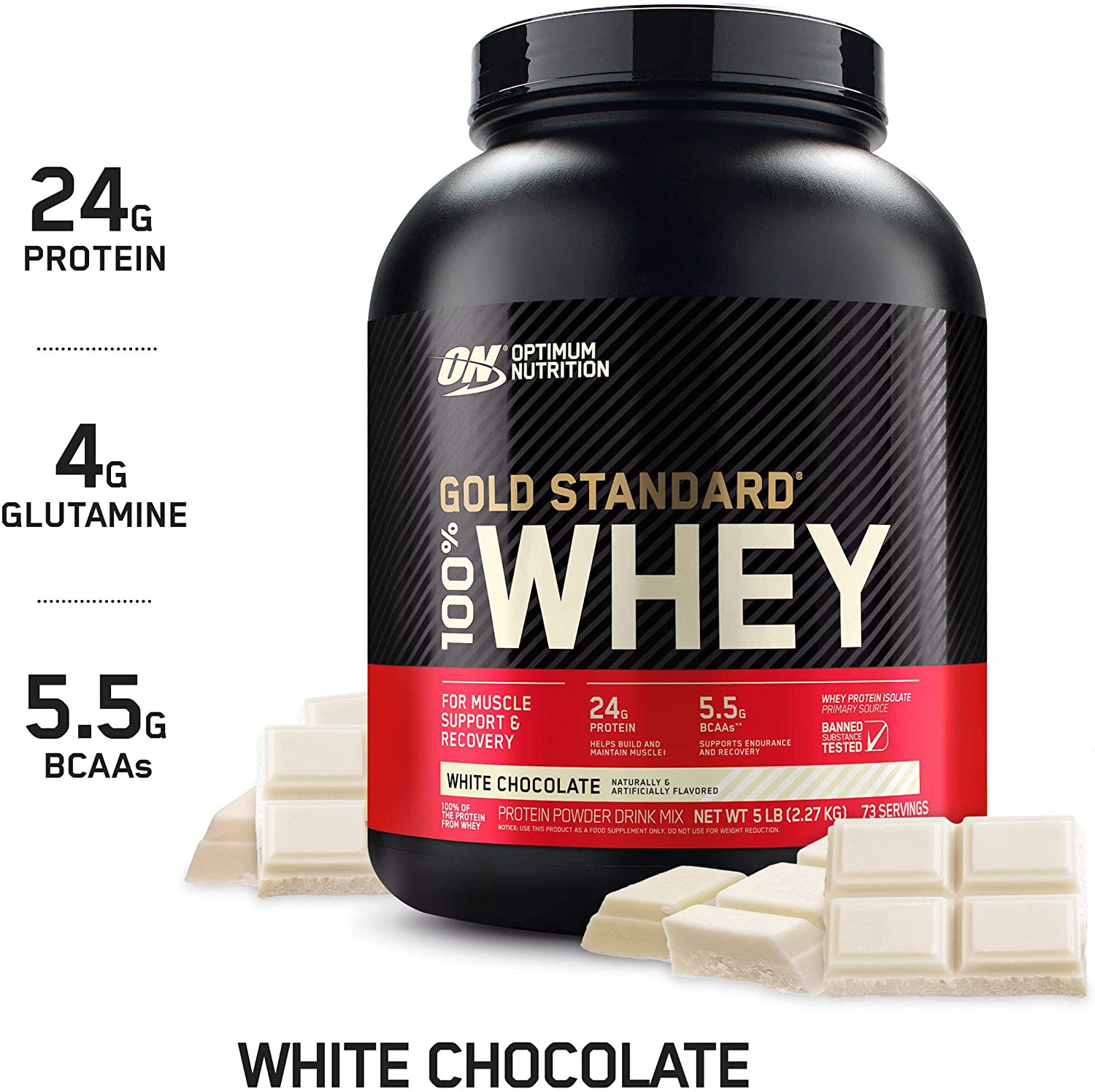 Gold Standard 100% Whey 5lb, 2.27 kg / Chocolate, SNS Health, Sports Nutrition