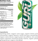 GURU Organic Energy - 24 units x 355ml Matcha - Energy Drinks