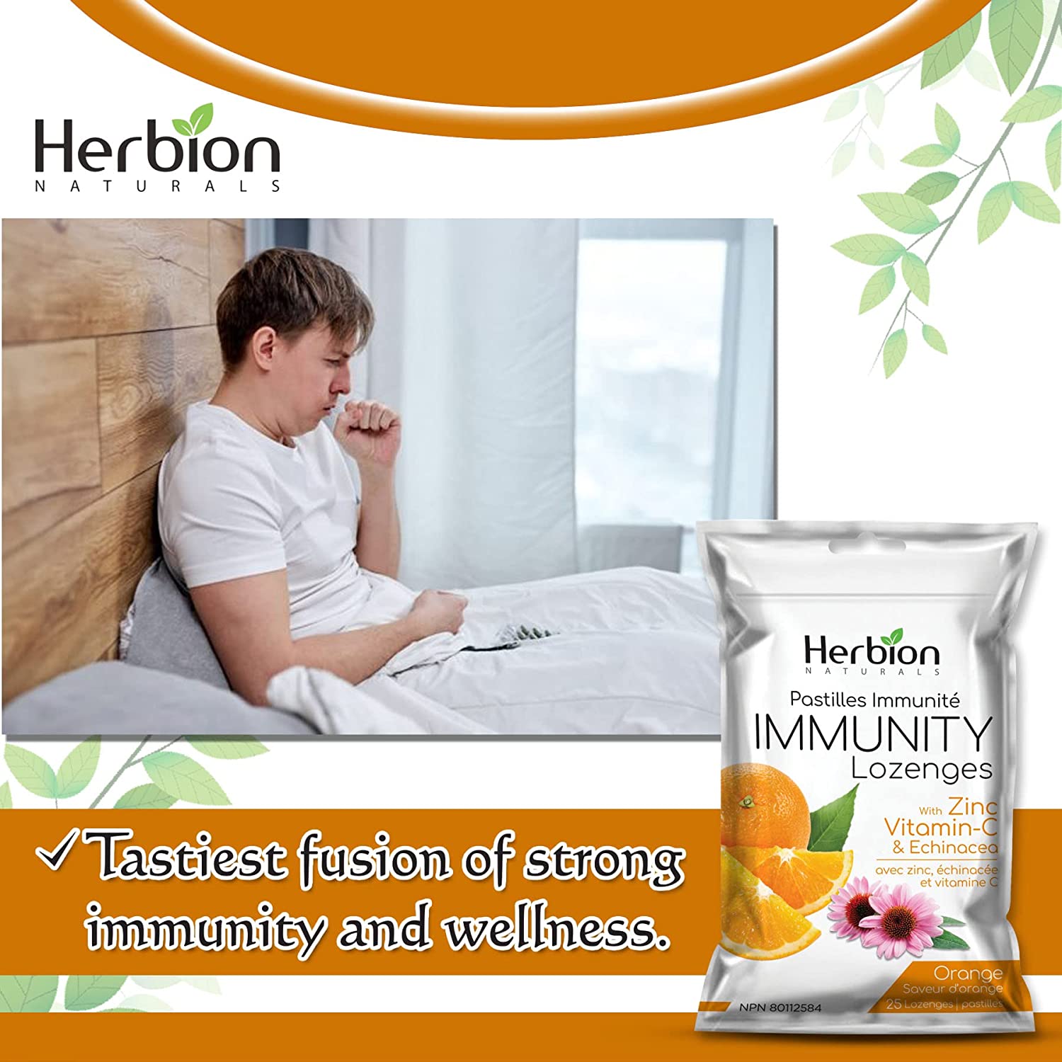Herbion Immunity Lozenge 25 Lozenges / Orange