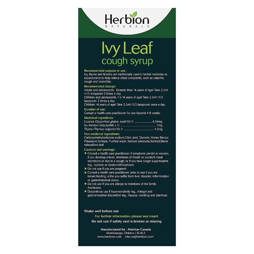 Herbion Ivy Leaf Cough Syrup 150ml