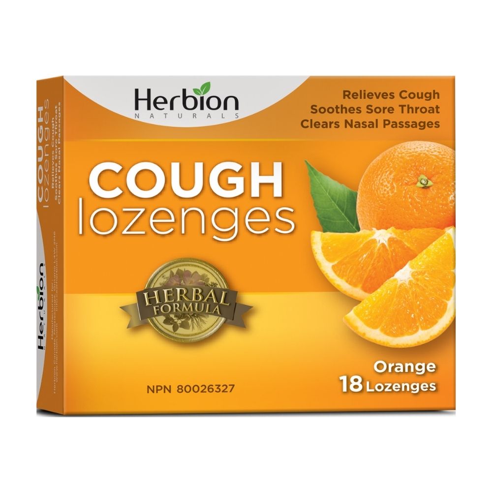 Herbion Cough Lozenges - Orange 18 Lozenges - Immune Support