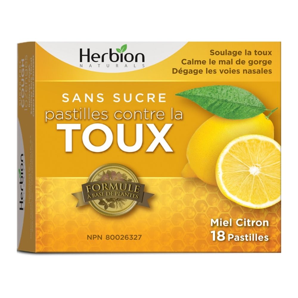Herbion Cough Lozenges - Sugar Free 18 Lozenges / Honey Lemon