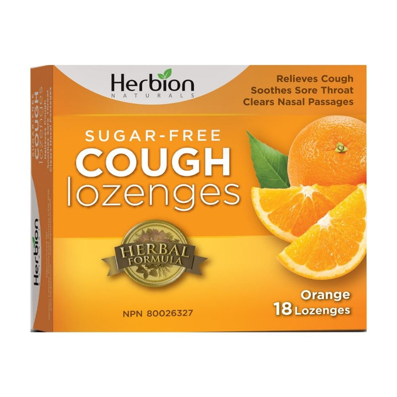 Herbion Cough Lozenges - Sugar Free 18 Lozenges / Orange
