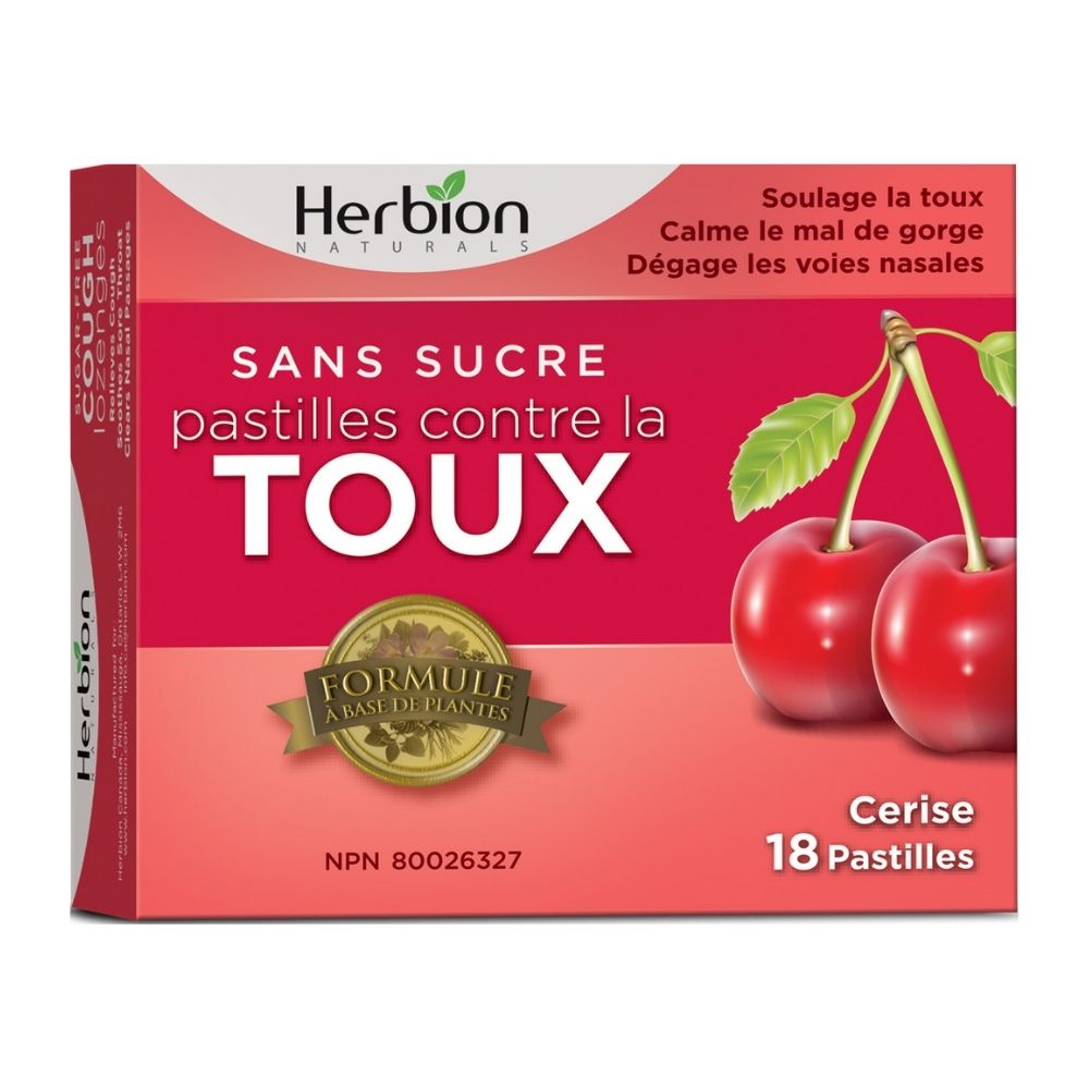 Herbion Cough Lozenges - Sugar Free 18 Lozenges / Cherry