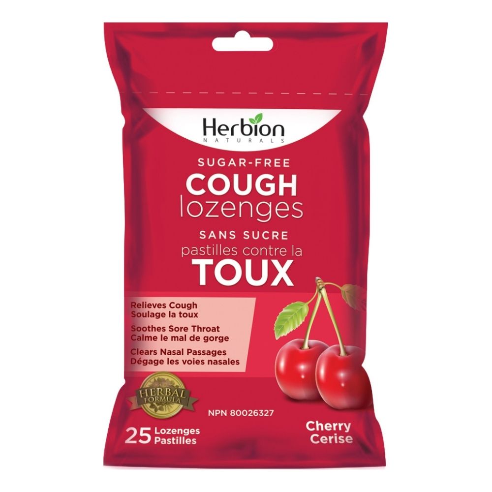 Herbion Cough Lozenges (Pouches) 25 Lozenges / Sugar Free Cherry