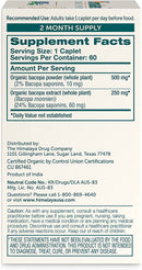 Himalaya - Organic Bacopa - 60 Caplets - Herbals