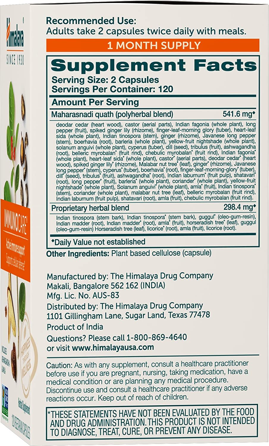 Himalaya Formulas - Immunocare 120