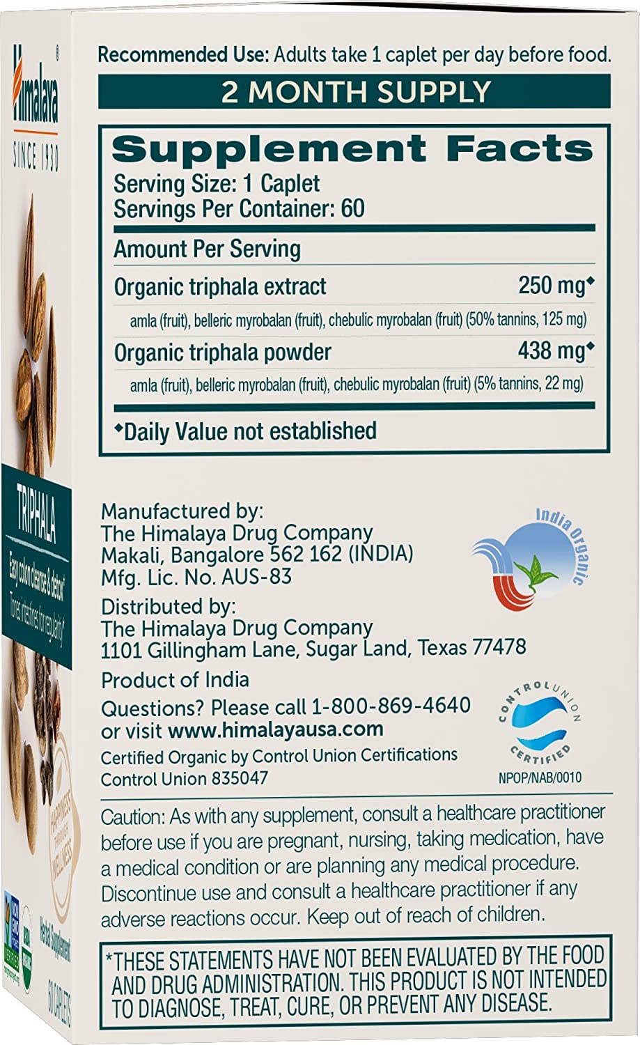 Himalaya Herbs - Triphala 60