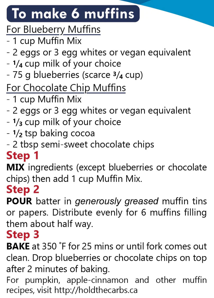 HoldTheCarbs Almond Flour Muffin Mix 110g