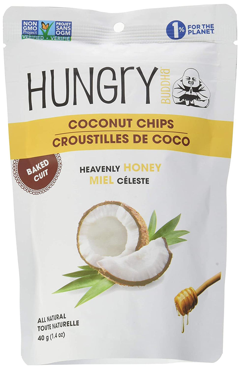 Hungry Buddha Coconut Chips Heavenly Honey / 12x40g