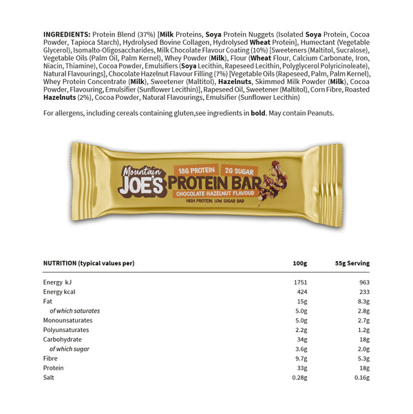Mountain Joes Proteinriegel