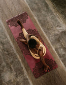 Yoga Design Lab Infinity Yoga Mat - Mandala Burgundy 5 mm - Yoga Mat