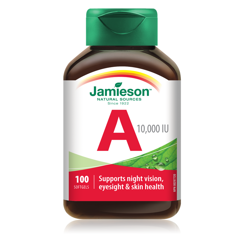 Jamieson Vitamin A 10,000IU 100 Softgels