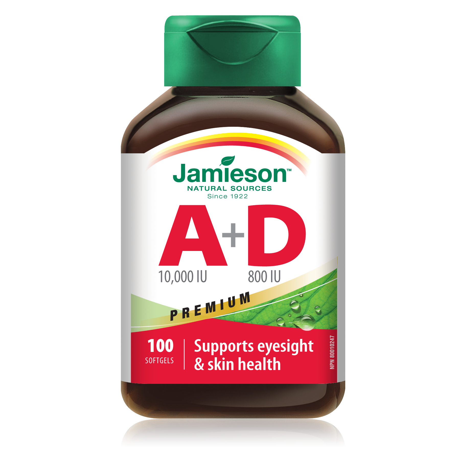 Jamieson Vitamin A & D - 100 Softgels - Multivitamins