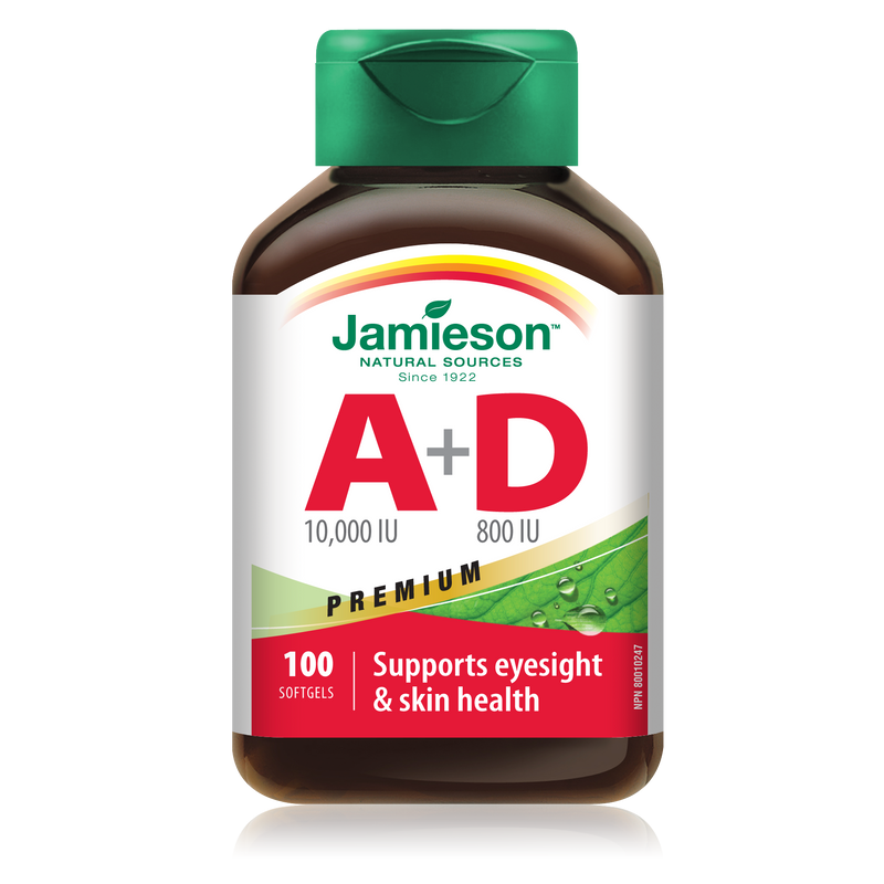 Jamieson Vitamin A & D 100 Softgels