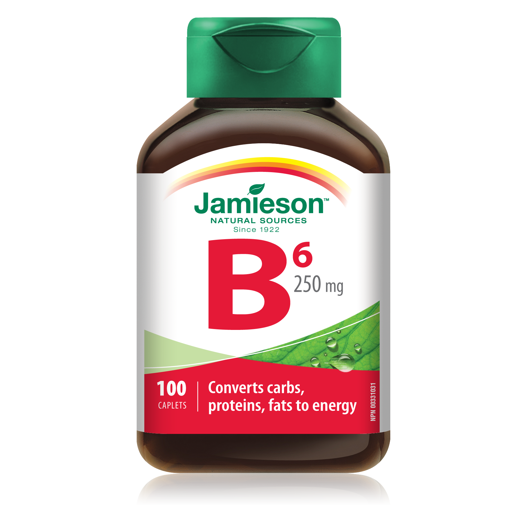 Jamieson Vitamin B6 250mg (Pyridoxine) 100 Caplets