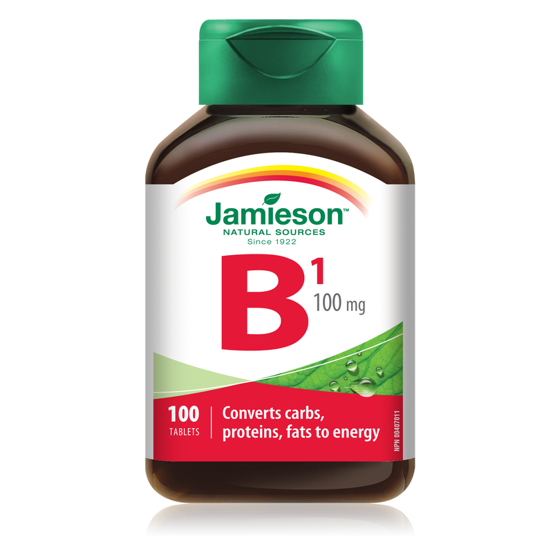 Jamieson Vitamin B1 (Thiamine) - 100 Tablets - Vitamin B