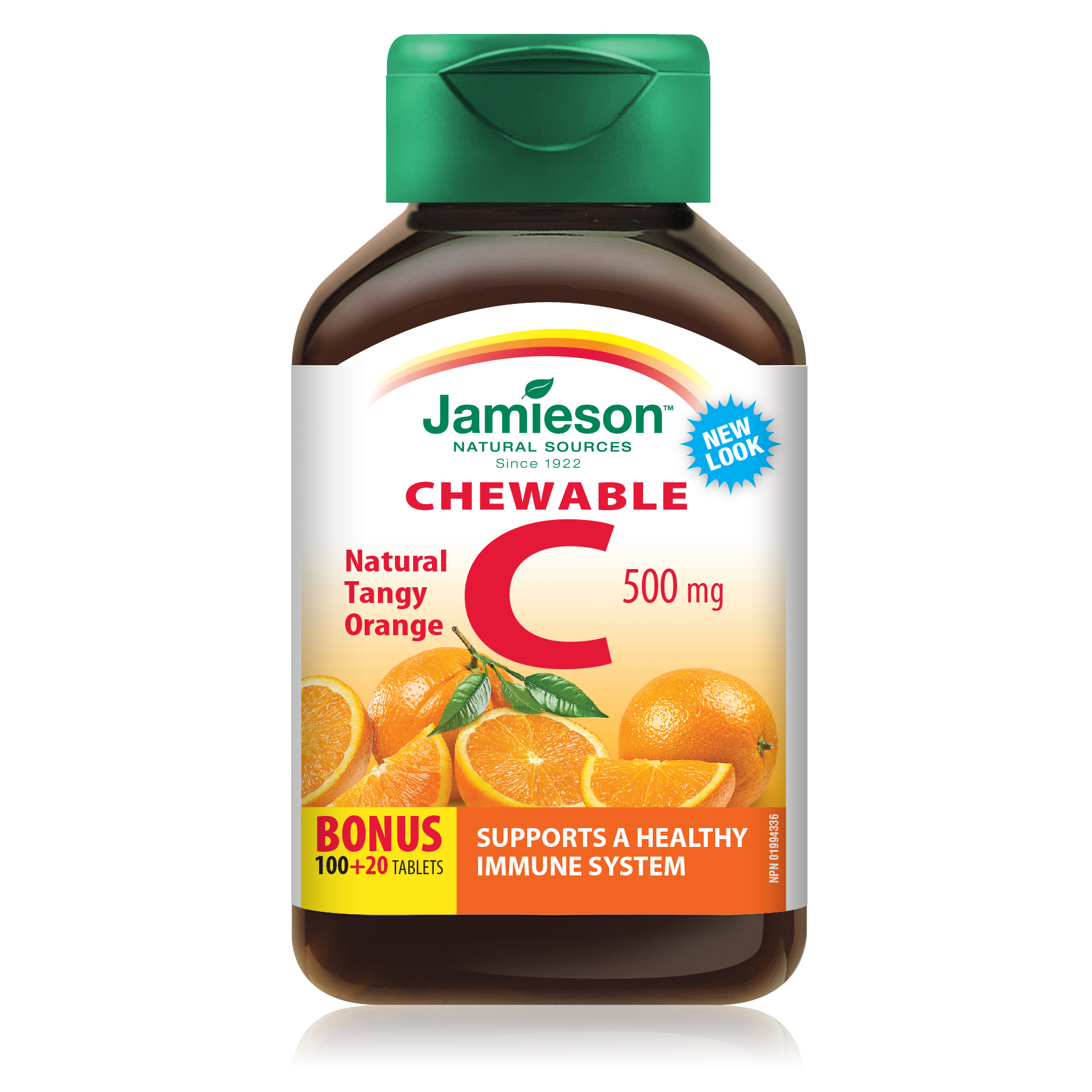 Jamieson Vitamin C Chew 120 Caplets / Tangy Orange