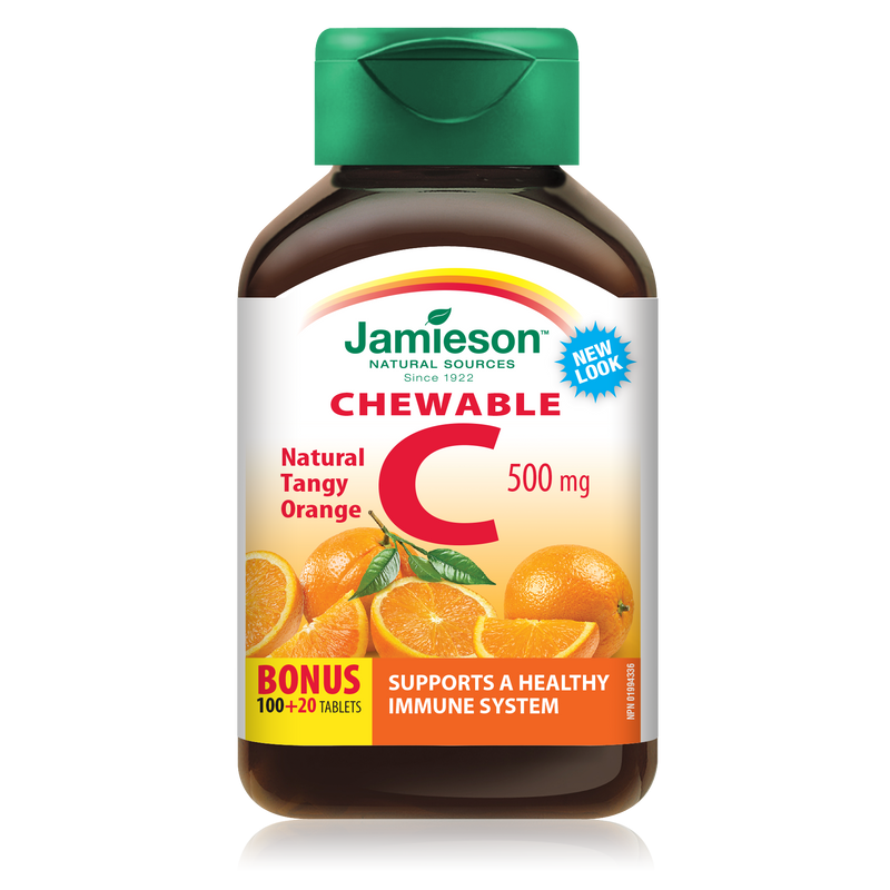 Jamieson Vitamin C Chew 120 Caplets / Tangy Orange