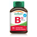 Jamieson Vitamin B12 (Methylcobalamin) - 100 Tablets 100mcg - - Vitamin B