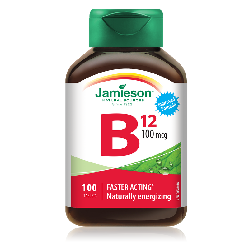 Jamieson Vitamin B12 (Methylcobalamin) 100 Tablets / 100mcg
