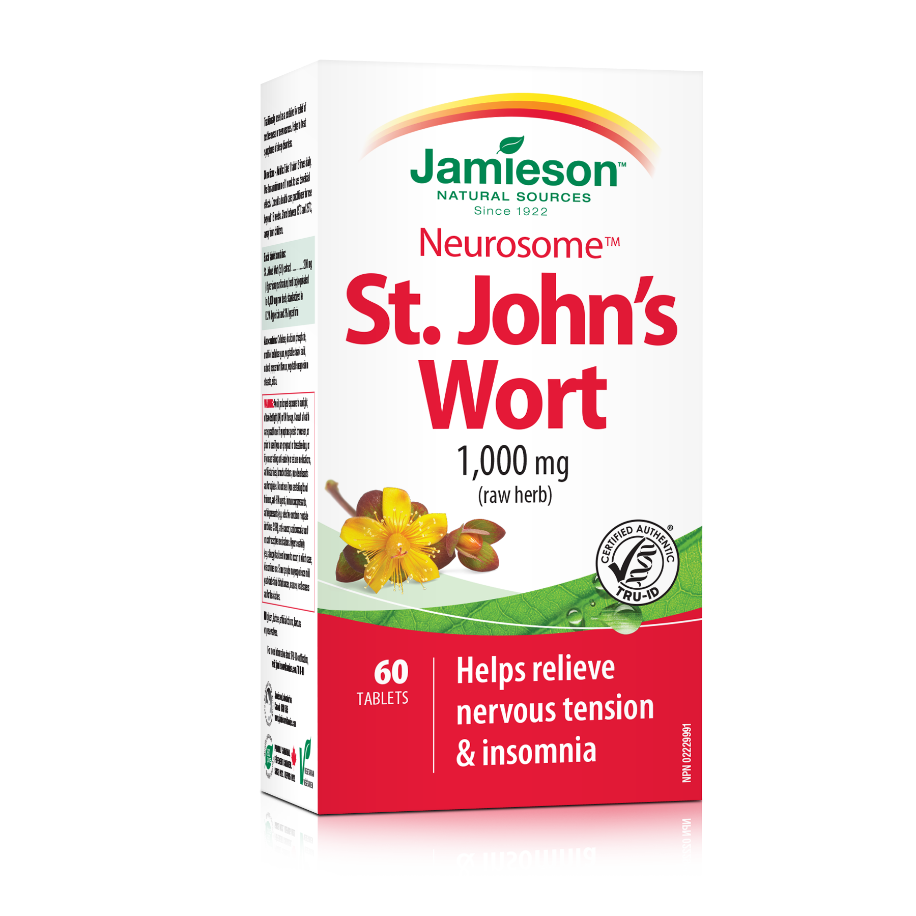 Jamieson Neurosome St. John's Wort 1,000mg - 60 Tablets - Herbals
