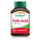 Jamieson Folic Acid - 100 Tablets 1000mcg - Vitamin B