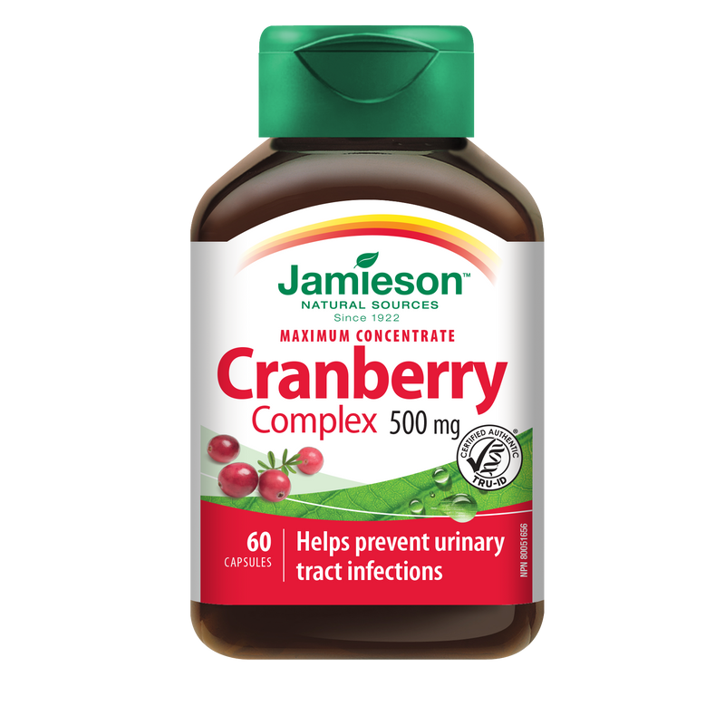 Jamieson Cranberry Complex 500mg - 60 Capsules - Herbals