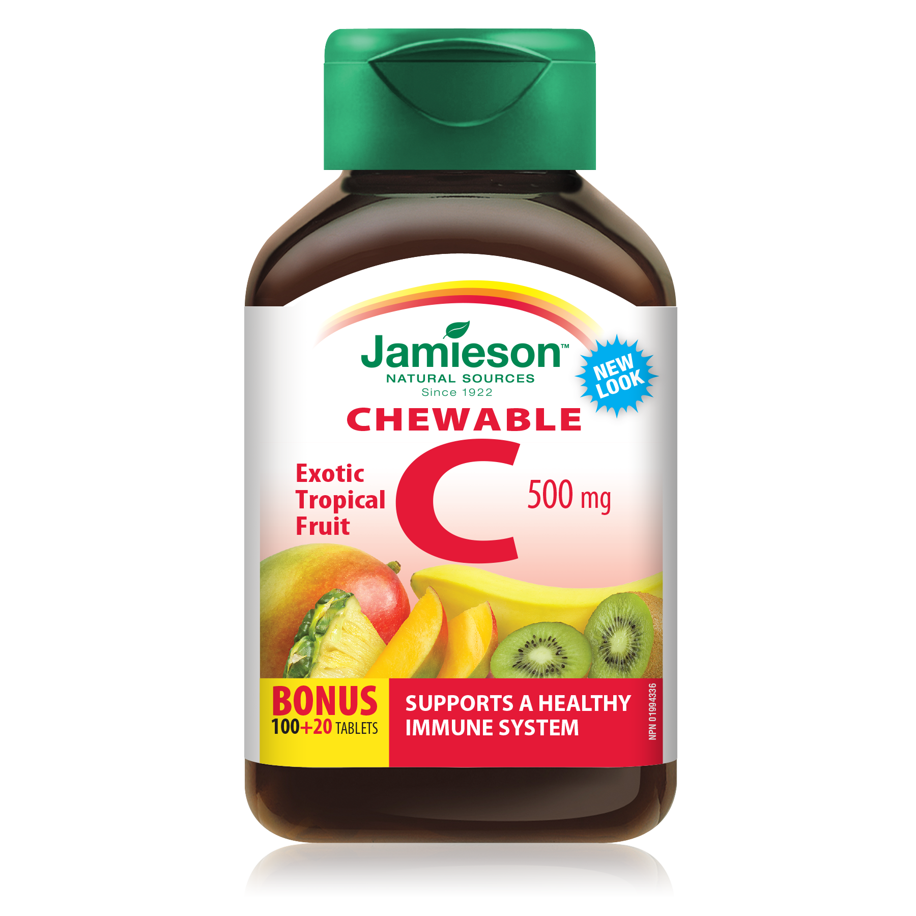 Jamieson Vitamin C Chew 120 Tablets / Tropical Fruit