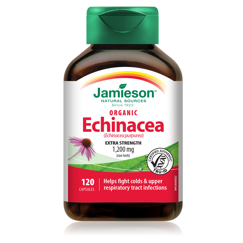Jamieson Organic Echinacea 1,200mg 120 Capsules